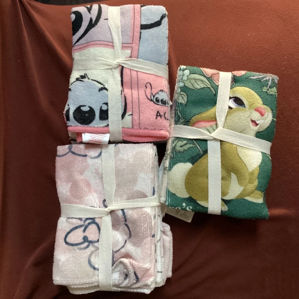 Disney Microfiber Cloths New with Tag 4 cloths per pack Total = 12 cloths